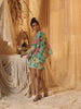Big Floral Cotton Net Kaftan Set