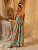 Big Floral Cotton Net Tube Dress