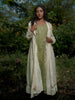 Dara Set - Dress and Jacket - Beige With Green
