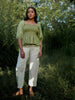 Erelah Set - Top and Pants Green and Beige