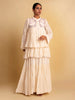 Gowda Set (Dress + Jacket) - Beige