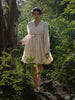Nima Dress - Beige and Yellow