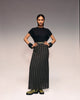 Olive Cotton Net Skirt