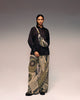 Olive Print Cotton Net Pants
