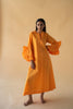 Orange Kaftan with Frilled Sleeve