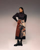 Rust Print Flap Reversible Skirt