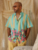 Yellow Blue Stripe Men’s Shirt