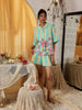 Yellow Blue Stripe Shorts