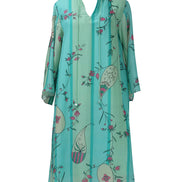 Mint Blue Stripe Tunic Dress