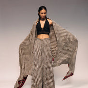 Ajrakh Check Wide Trouser