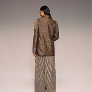 Ajrakh Check Wide Trouser