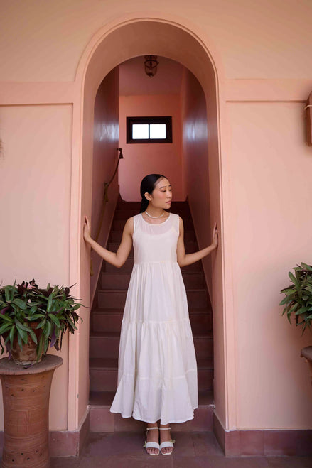 Amily Dress and Jacket Set - Beige