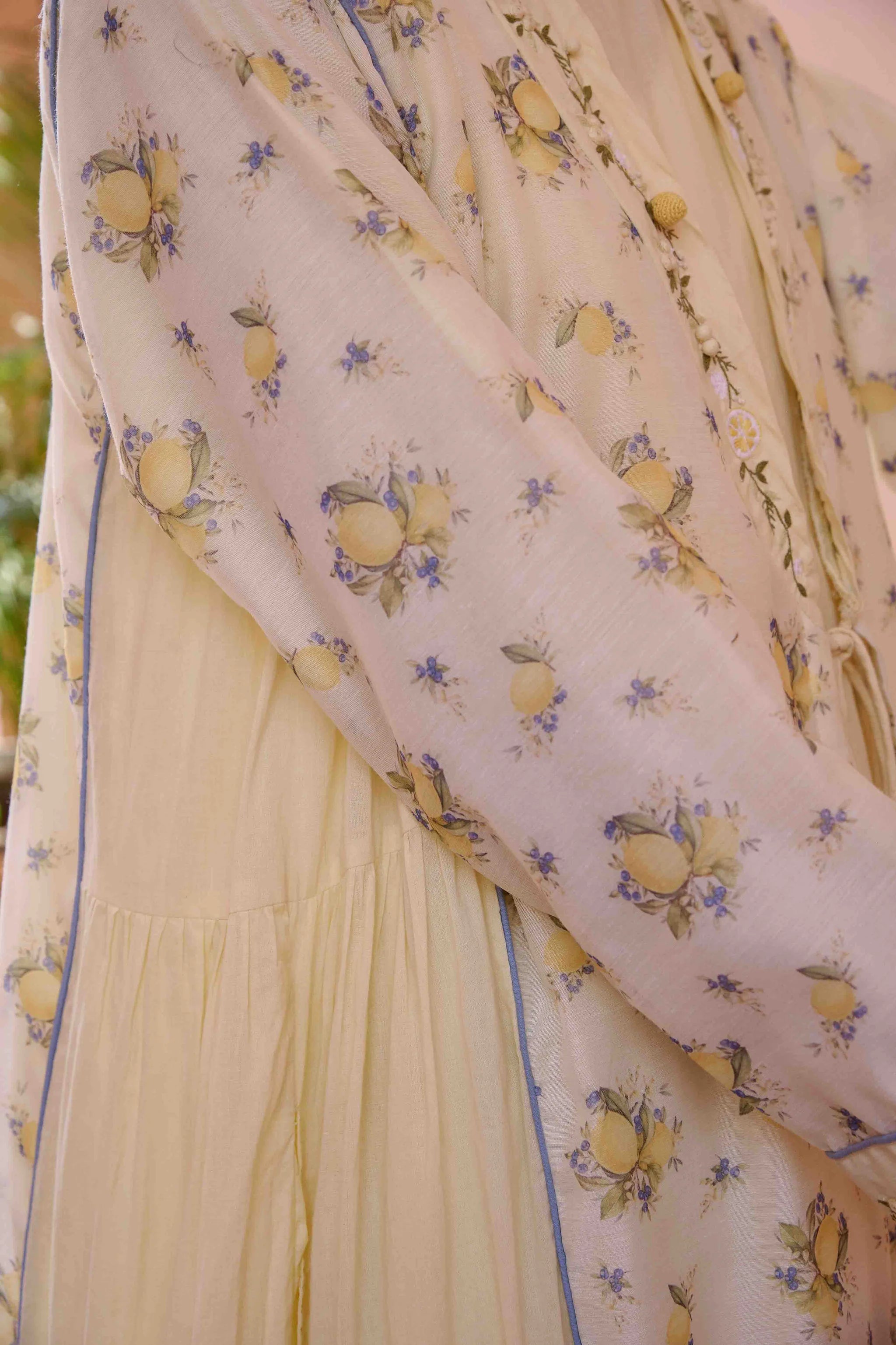 Amily Dress and Jacket Set - Lemon Print
