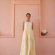Amily Dress and Jacket Set - Lemon Print