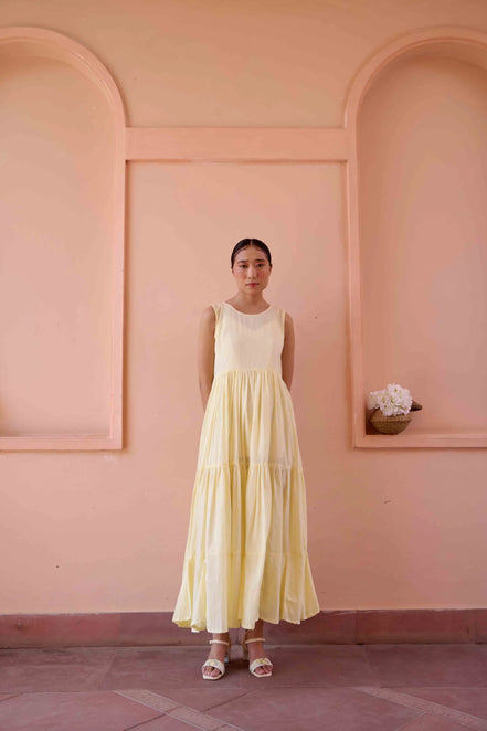 Amily Dress and Jacket Set - Lemon Print
