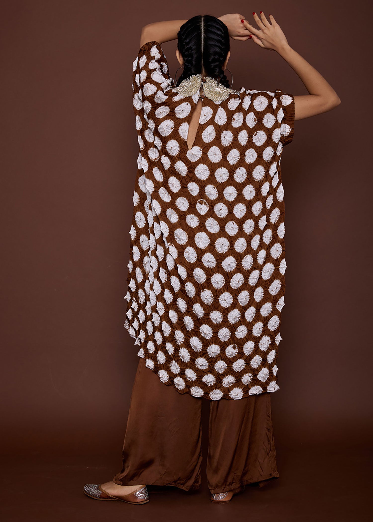 Bandhani Rosetta Kurta and Pant Set – Chakri