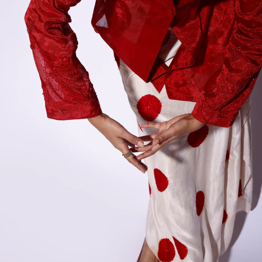 Bandhani Drape Skirt