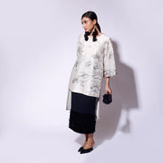 Black Paisley Chanderi top