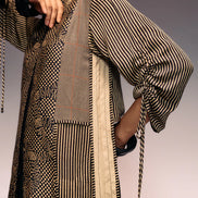 Black Print Panel Dress