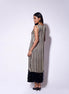 Black White Sequinned Midi Dress