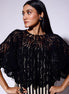 Black pearl Crochet cape