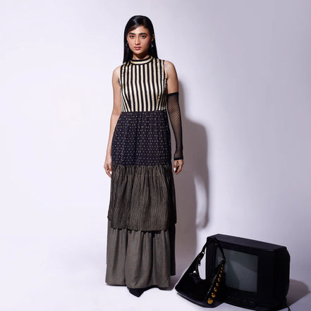 Black tier Dress
