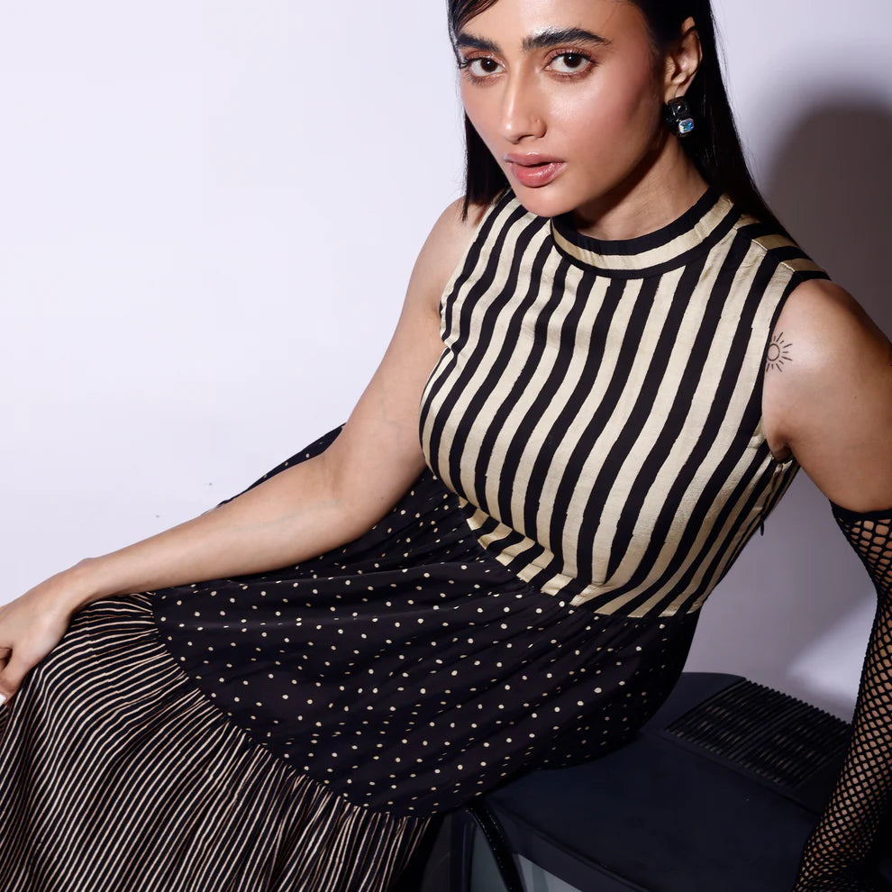 Black tier Dress