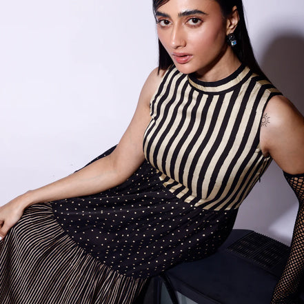 Black tier Dress