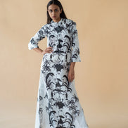 Camel Print Long Dress