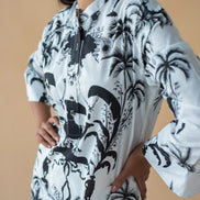 Camel Print Long Dress