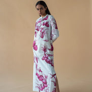 Chinese Print Long Dress