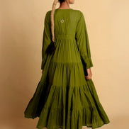 Dhari Dress - Green