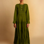 Dhari Dress - Green