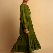 Dhari Dress - Green