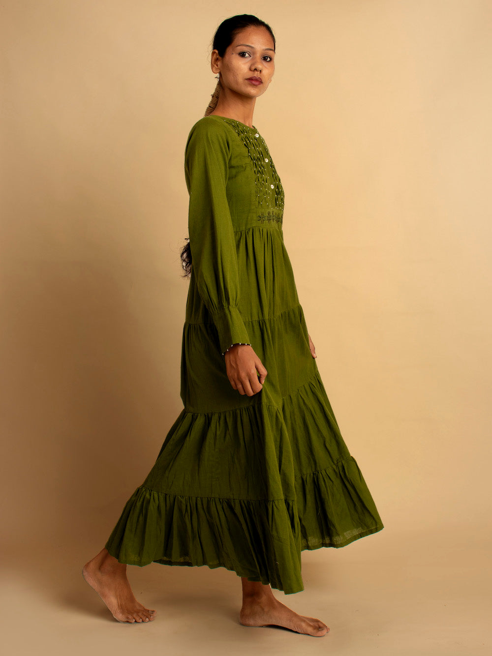Dhari Dress - Green