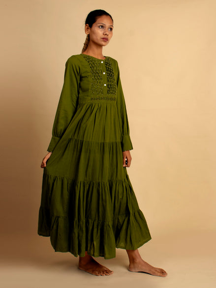 Dhari Dress - Green