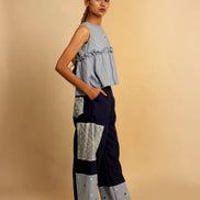 Dain Set ( Top & Pant )- Blue