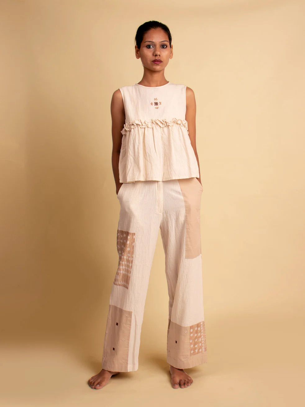 Dain Set ( Top & Pant ) - Handwoven