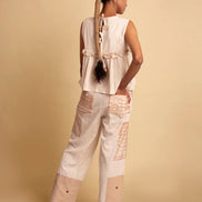 Dain Set ( Top & Pant ) - Handwoven