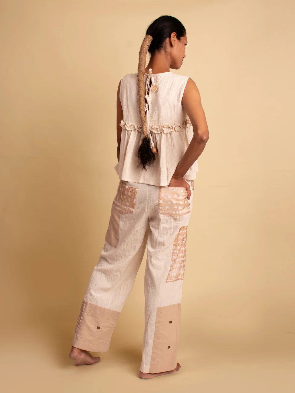 Dain Set ( Top & Pant ) - Handwoven
