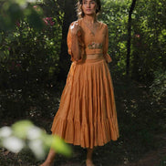 Daliso Set - Top and Skirt - Orange