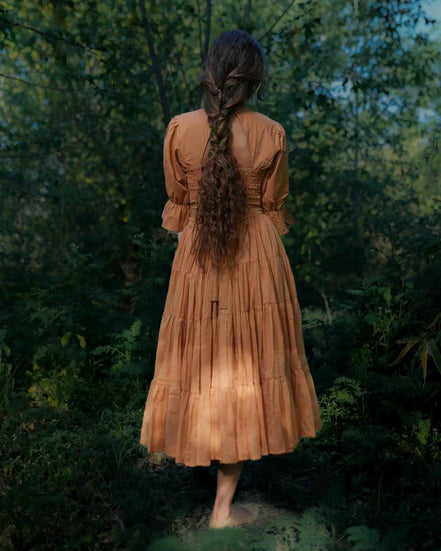 Daliso Set - Top and Skirt - Orange