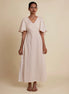 Desai Dress - Beige Handwoven