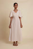 Desai Dress - Beige Handwoven