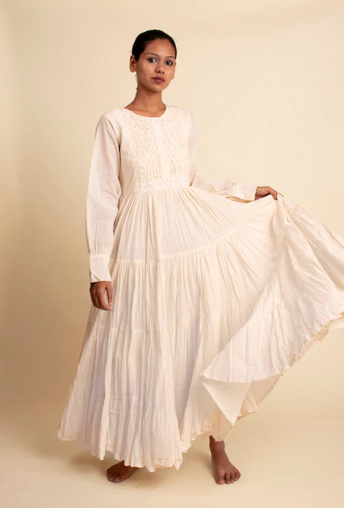 Dhari Dress - Beige