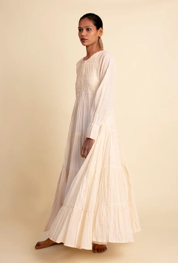 Dhari Dress - Beige