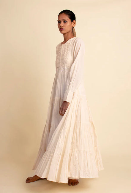Dhari Dress - Beige