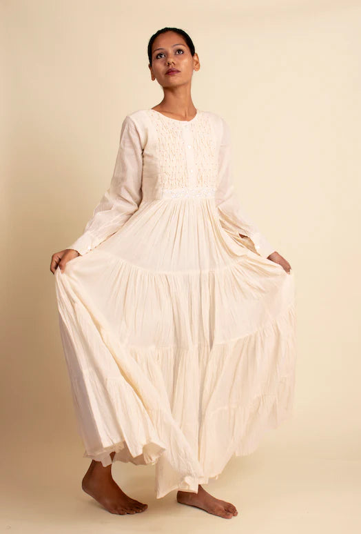 Dhari Dress - Beige