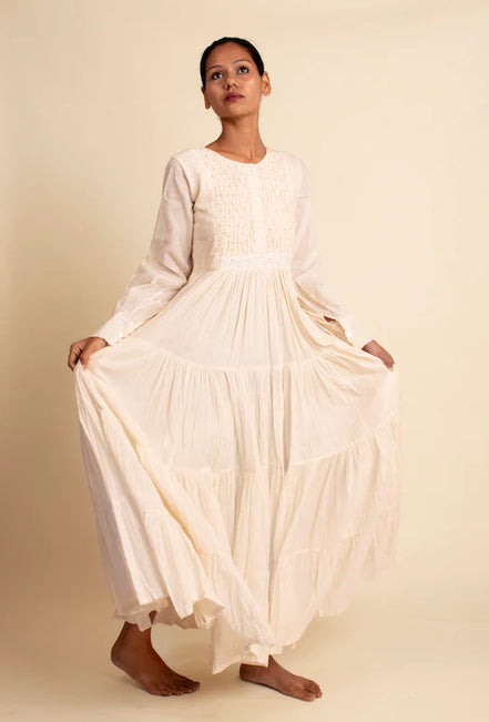 Dhari Dress - Beige