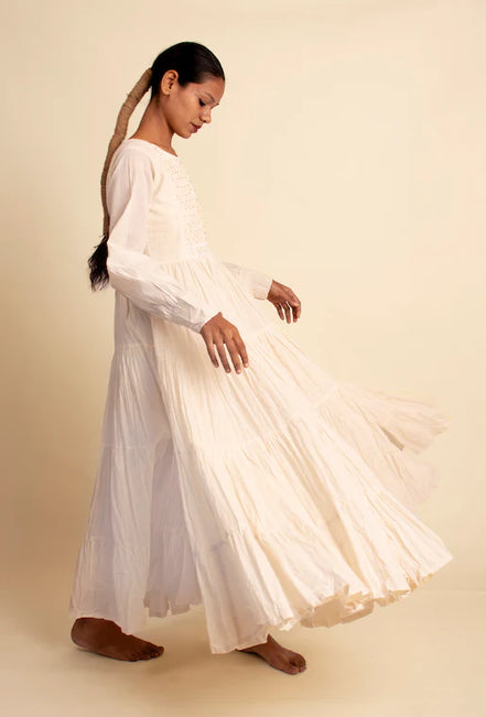 Dhari Dress - Beige